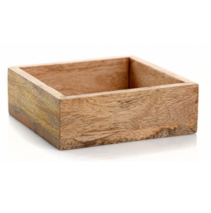 Porte-serviettes en bois rustique pour la décoration de ferme Vaisselle de table Boîte à couverts Porte-serviettes en bois pour trou Deign - Product Image 4