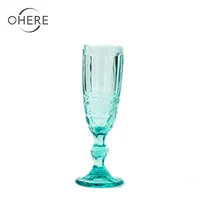 Vintage Botanist Drinking Glass Set, Luxurious Floral Embossed Decorative  Glassware, Set of 4, 4-inch, 12 oz