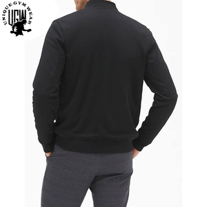 UNIQUE GYM WEAR Men's Windproof Waterproof Slim Fit Stand Bomber <b>Jacket</b>-Lightweight <b>Running</b> Breathable Eco-Friendly <b>Winter</b> Front - Product Image 2