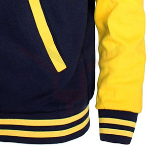 เสื้อแจ็คเก็ตทีม Letterman Varsity แบบกำหนดเอง ผ้าขนสัตว์ผสม แจ็คเก็ตเบสบอลปักโลโก้ สำหรับทีมกีฬาวิทยาลัย - Product Image 6