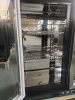 Refroidisseur de bouteille à triple porte arrière équipement de réfrigération congélateur refroidisseur de boisson à porte coulissante