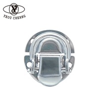 Boîtier de coffre à bijoux, serrure ronde avec haute sécurité portable HC263 chrome argent brillant, loquet en métal, matériel de verrouillage