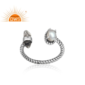 Bague en pierre précieuse naturelle, bijoux en argent Sterling 925, nouvelle mode, constructeur de bijoux - Product Image 2