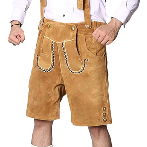 กางเกงขาสั้น Lederhosen,กางเกงขาสั้นสีฟ้าปรับแต่งได้กางเกงขาสั้นบาวาเรียพร้อมบริการ OEM กางเกงขาสั้นหนังเยอรมัน - Product Image 5