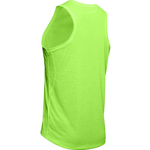 Camiseta sin mangas de verano informal para hombre, ropa de punto transpirable, camiseta sin mangas de gimnasio verde personalizada - Product Image 6