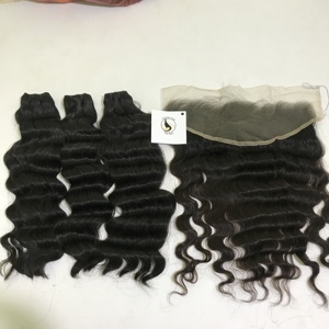 Venta al por mayor 8-32 pulgadas doble dibujado onda suelta del pelo virginal vietnamita paquetes de pelo Popular onda suelta extensión del cabello humano - Product Image 5