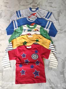 T-shirts décontractés à manches longues et col rond pour garçons, en coton teint, séchage rapide, avec étiquettes de marque originales, provenance Bangladesh (stock excédentaire) - Product Image 6