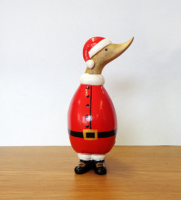 Canard en bois artisanal en bambou, pingouin, caneton, jouet fait main personnalisé, design personnalisé, cadeau de Noël, promotion, canard en bois
