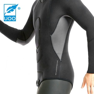 UOO fábrica OEM ODM 3mm 5mm 7mm dos piezas de manga larga con capucha neopreno pesca submarina traje de buceo libre - Product Image 5