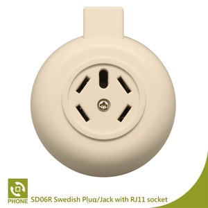 Enchufe sueco con conector estadounidense (RJ11), accesorios para teléfono - Product Image 2