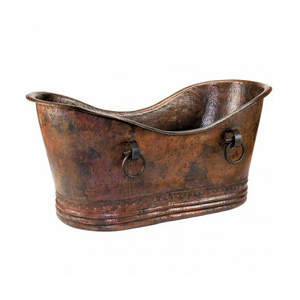 Venta caliente nuevo diseño 2025 bañera de metal chapado en cobre con patas - Product Image 4