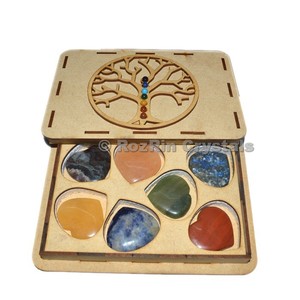 Chakra <b>Tree</b> Of Life Heart Stone Git Box for Sale | Chakra <b>Tree</b> Of Life Heart Stone Git Box Online - Product Image 1