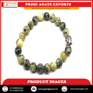 Chakra Stones Bracelet de pierres précieuses extensible à double ligne Cadeau d'affaires fait à la main au prix de gros des exportations Prime Agate - Product Image 5