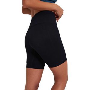 Offre Spéciale dernière mode solide noir coton tricoté vêtements de fitness respirant femmes Shorts - Product Image 4