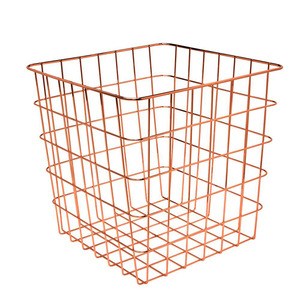 2025 Wholesale Price Vegetable Fruit <b>Storage</b> <b>Basket</b> Rose Gold Color Handcrafted Kitchenware Classy Design Metal <b>Wire</b> <b>Basket</b> - Product Image 2