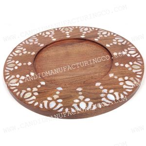 Idioma árabe escrito en madre perla en bandeja de madera mejor para servir caramelo de chocolate dulce en casas o restaurantes de hoteles - Product Image 4