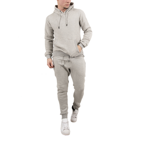 Chándal deportivo informal de alta calidad para hombre, forro polar lavado con ácido, diseño liso personalizable de talla grande para uso en gimnasio, OEM disponible - Product Image 1