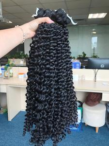 100% ผมแท้จากกัมพูชาไม่ผ่านกระบวนการผมลอนหยิกทรงหลวมแต่งผมคนจากเวียดนาม - Product Image 2