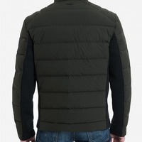 Veste matelassée formelle unisexe de haute qualité conçue sur mesure en velours côtelé rembourré à bulles amples grande taille fermeture éclair imperméable hiver