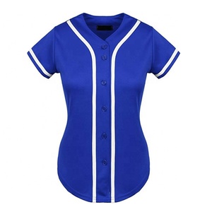 Sportswear <b>Baseball</b> Jersey for <b>Women</b> Button Down Jersey Unisex Customized 100% Polyester Plain <b>Shirt</b> Solid Color Adults 2023 - Product Image 1