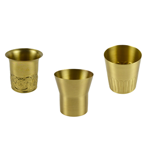 Diseño de Metal de cobre brillante, decoración de mesa de comedor de vidrio Highball, diseño de acabado de vidrio de cobre de Metal para una experiencia de bebida elegante - Product Image 5