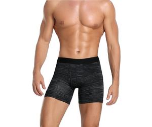 Ropa interior transpirable con logotipo personalizado para hombre al por mayor, calzoncillos bóxer de nuevo diseño con tela tejida con estampado de LICRA de talla real - Product Image 5