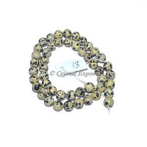Jasper Dalmatian Agate Gemstone Beads Line | Healing Gemstone Beaded Strand - Product Image 1