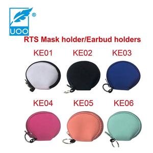 กระเป๋าใส่หูฟังและเหรียญแบบพกพา ยี่ห้อ UOO กันน้ำ เป็นมิตรกับสิ่งแวดล้อม ทำจากนีโอพรีน ปิดด้วยซิป ลายการ์ตูน สำหรับทุกเพศ ขายดี - Product Image 5