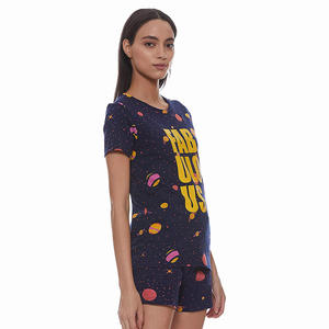 ชุดลำลองสตรี,ชุดนอนไซส์ใหญ่พิเศษขายดีเสื้อยืดแบบสั้นสำหรับฤดูร้อน - Product Image 3