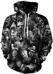 SUBLIMATION ENTIÈREMENT PERSONNALISÉE HOMME HOODIES / PULL OVERS DE QUALITÉ SUPÉRIEURE - Product Image 2