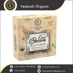 ผมสีน้ำตาลเฮนน่าออแกนิค | ผงย้อมผมสมุนไพรที่มีส่วนผสมอายุรเวทฉลากส่วนตัวขายส่งจำนวนมาก - Product Image 4