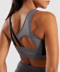 Sujetador deportivo de entrenamiento sin costuras de alto soporte con etiqueta privada personalizada, ropa deportiva Sexy para Yoga, conjunto de 2 piezas, características transpirables - Product Image 5