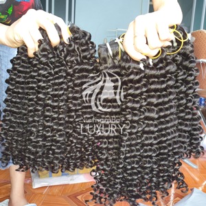 Extensiones de Cabello Humano Rizado Ondulado de Múltiples Donantes, Trama Única, Cabello Humano Vietnamita - Product Image 6