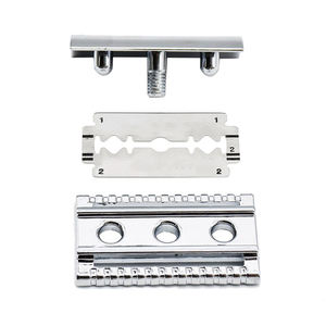 Maquinilla de afeitar de seguridad ajustable para hombre, nueva maquinilla de afeitar de doble filo, de Metal plateado brillante, 2022 - Product Image 2