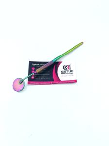 Best Arrival High Quality Rainbow Plasma Stainless Steel Circle Design Eyelash Extension <b>Mirror</b> Custom Logo Beauty Instruments - Product Image 6