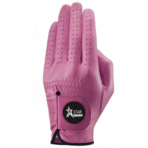 Guantes de golf de cuero Cabretta de mano izquierda superventas Premium logotipo personalizado guantes de golf de calidad elegante - Product Image 5