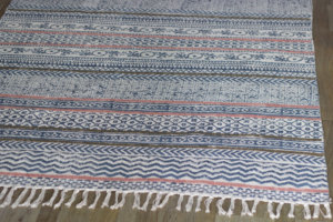 Hecho a mano impreso indio de las alfombras de algodón Boho alfombras para sala - Product Image 4