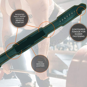 เข็มขัดหนังสำหรับยกน้ำหนักเข็มขัดป้องกันเอวสำหรับฝึกซ้อมเข็มขัดหนังพิมพ์ลายโลโก้ตามสั่ง - Product Image 2