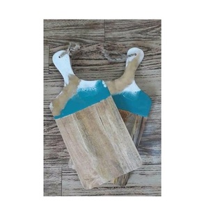 Tabla de madera de Acacia con tablas de cortar de mármol y queso, tabla de picar de madera para uso de utensilios de cocina, producto en oferta - Product Image 4