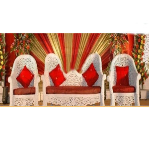 Majestuoso conjunto de muebles de boda de estilo Bollywood, muebles de boda de madera blanca de nuevo diseño, muebles de diseño de boda asiáticos - Product Image 1