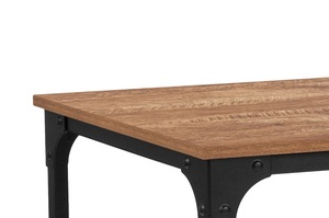 Diseño de muebles industriales de madera maciza india con mesa de centro de ruedas, Mesa Central - Product Image 3