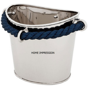 ถังน้ำแข็งตอกขนาดใหญ่ขัดเงาเครื่องเงินโบราณสำหรับบาร์และร้านอาหารหล่ออลูมิเนียมรูปทรงไม่สม่ำเสมอ - Product Image 4