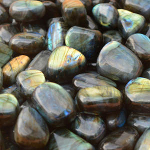 Tumbled หินลาบราดอไรต์แบบขายส่ง,แหวนหินอัญมณีสีเงินเครื่องประดับคริสตัลสำหรับบ้านหิน Preterit Tumble Stone - Product Image 5