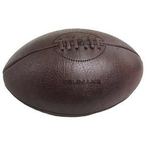 Classic Vintage Retro Old Antique Style <b>American</b> <b>Football</b> Souvenir Genuine Leather Pakistani Handmade Rugby <b>Ball</b> - Product Image 2