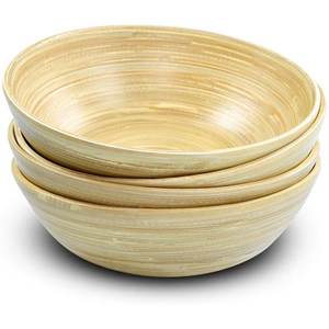 100% NATURAL SPUN BAMBOO BOWLS/ BAMBOO <b>FIBER</b> BOWL/ BAMBOO BOWLS MADE in ECO2GO VIETNAM - Product Image 1