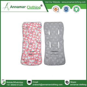 Cotton Baby Stroller Liner | Soft Padded Pram <b>Seat</b> Cushion | Breathable Pushchair <b>Pad</b> | Printed Washable Baby Travel & Nursery - Product Image 5