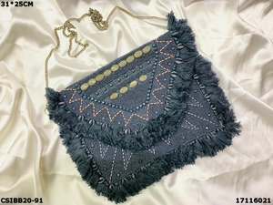 Sac perlé Banjara Boho exclusif | Sacs perlés de soirée élégants de styliste faits à la main - Product Image 6