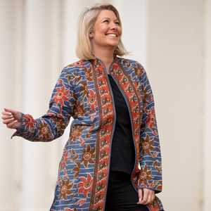 Indien Fait À La Main Vintage Réversible Manteau Long Manteau Réversible Veste Vintage Multi Patchwork Kantha Veste - Product Image 6