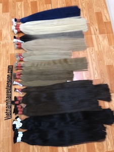 # Extensiones de Cabello Humano Color 613 de Vietnam, Cabello Remy con el Mejor Cabello Virgen Rubio Rizado Francés, 100g - Product Image 6