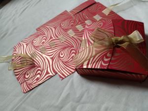 Cajas cubiertas de tela de brocado de seda - Product Image 2